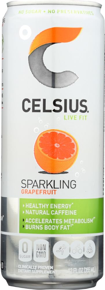 CELSIUS ARCTIC VIBE Sparkling Frozen Berry, Sugar Free Energy Drink, 12 Fl Oz (Pack of 12)