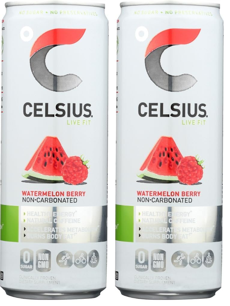 CELSIUS ARCTIC VIBE Sparkling Frozen Berry, Sugar Free Energy Drink, 12 Fl Oz (Pack of 12)