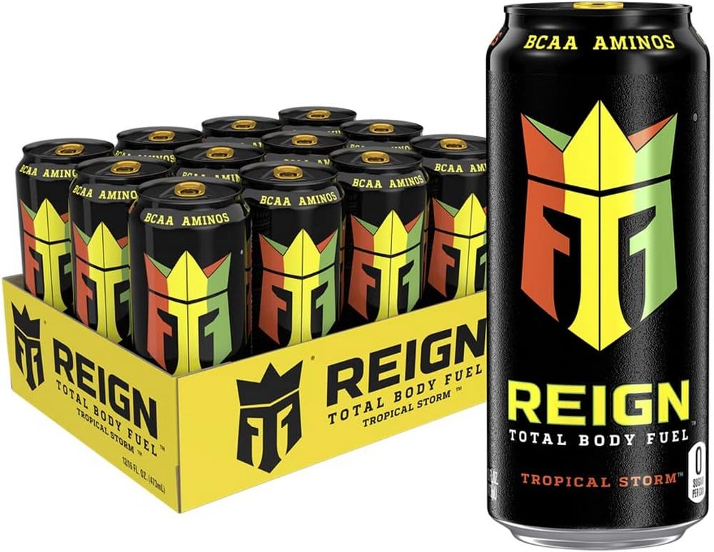 Reign Total Body Fuel, Orange Dreamsicle, Fitness & Performance Drink, 16 Fl Oz (Pack of 12)