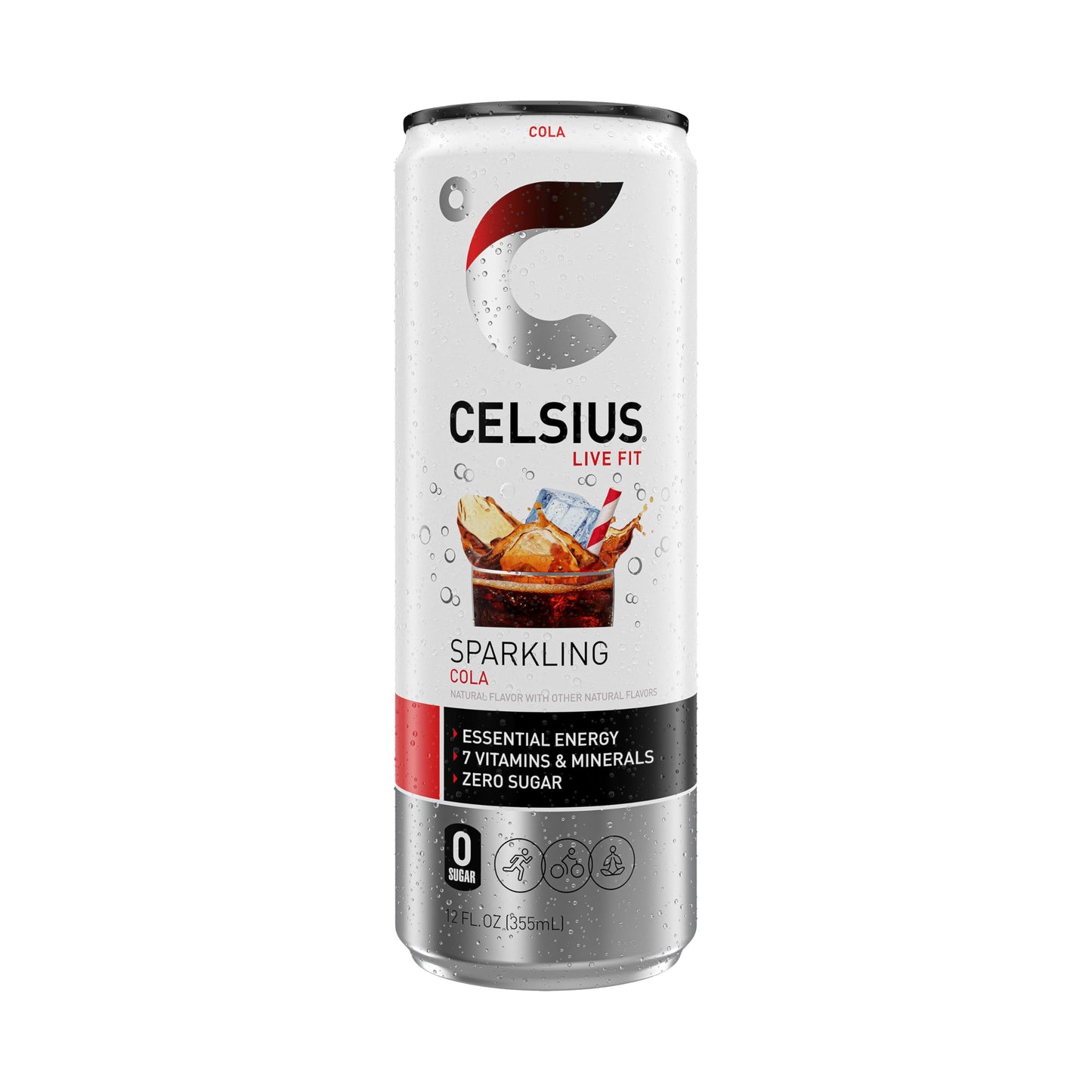 CELSIUS ARCTIC VIBE Sparkling Frozen Berry, Sugar Free Energy Drink, 12 Fl Oz (Pack of 12)