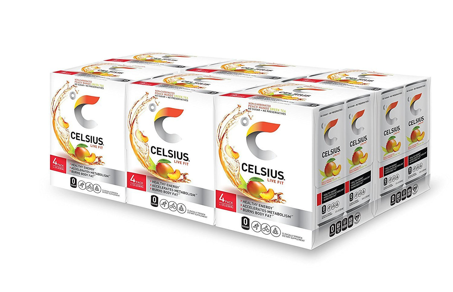 CELSIUS ARCTIC VIBE Sparkling Frozen Berry, Sugar Free Energy Drink, 12 Fl Oz (Pack of 12)