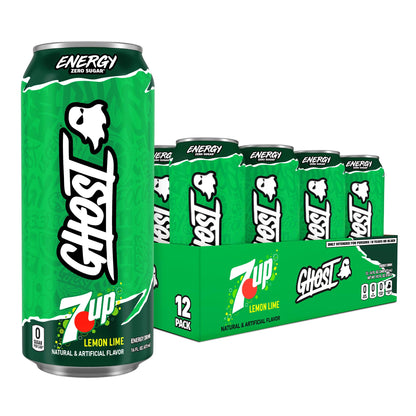 GHOST Energy Drink - 12-Pack, Swedish Fish, 16oz Cans - Energy & Focus & No Artificial Colors - 200mg of Natural Caffeine, L-Carnitine & Taurine - Gluten-Free & Vegan