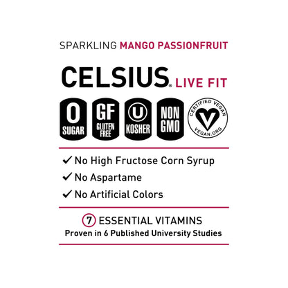 CELSIUS ARCTIC VIBE Sparkling Frozen Berry, Sugar Free Energy Drink, 12 Fl Oz (Pack of 12)