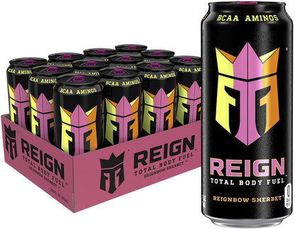 Reign Total Body Fuel, Orange Dreamsicle, Fitness & Performance Drink, 16 Fl Oz (Pack of 12)