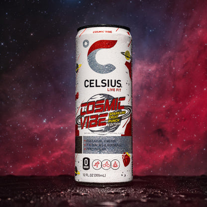 CELSIUS ARCTIC VIBE Sparkling Frozen Berry, Sugar Free Energy Drink, 12 Fl Oz (Pack of 12)