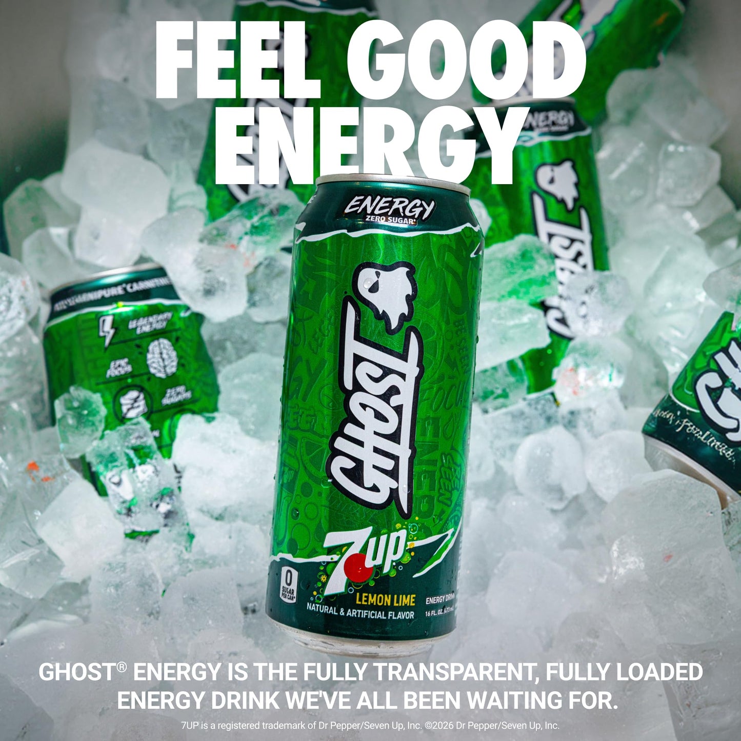 GHOST Energy Drink - 12-Pack, Swedish Fish, 16oz Cans - Energy & Focus & No Artificial Colors - 200mg of Natural Caffeine, L-Carnitine & Taurine - Gluten-Free & Vegan