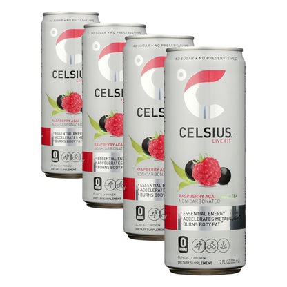 CELSIUS ARCTIC VIBE Sparkling Frozen Berry, Sugar Free Energy Drink, 12 Fl Oz (Pack of 12)