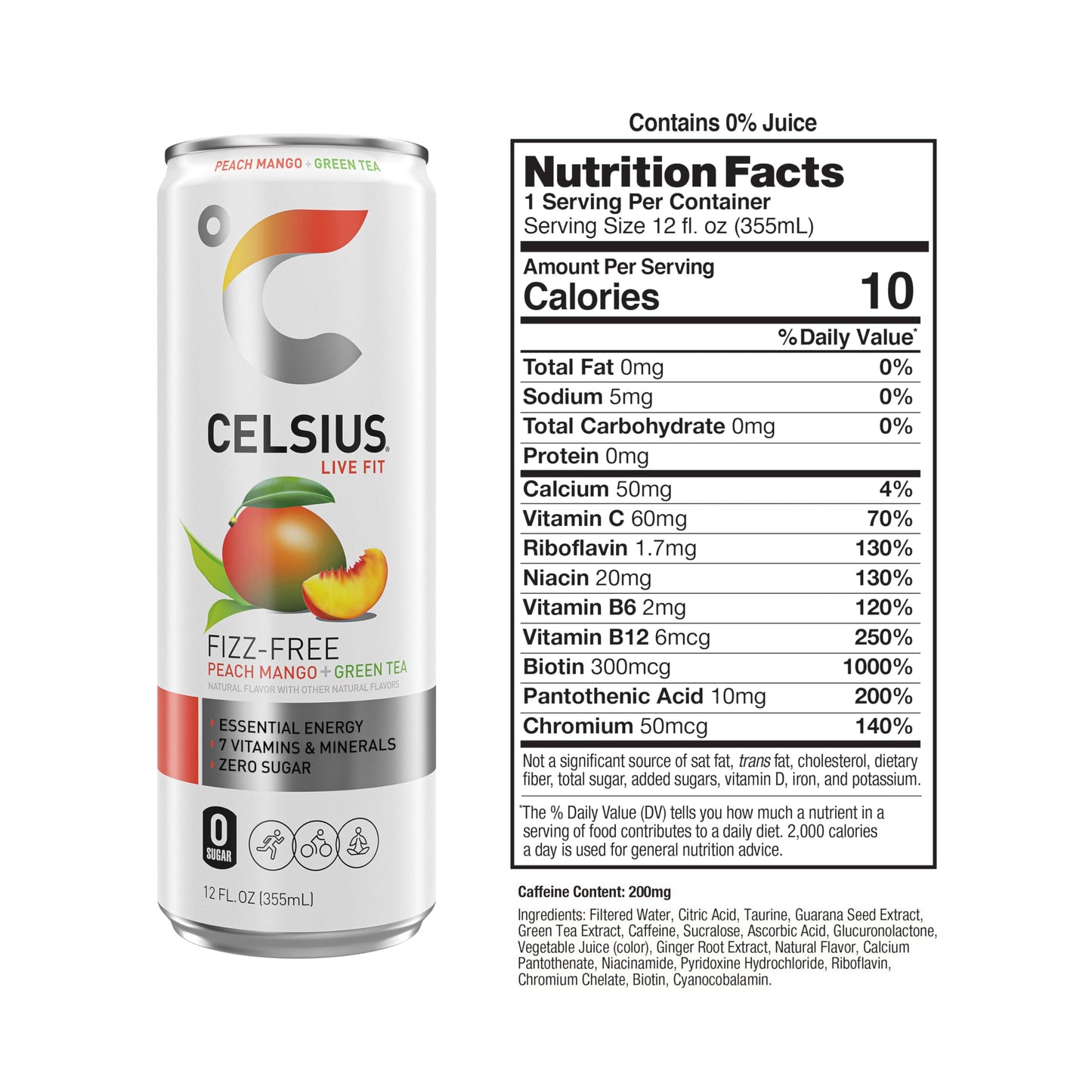 CELSIUS ARCTIC VIBE Sparkling Frozen Berry, Sugar Free Energy Drink, 12 Fl Oz (Pack of 12)