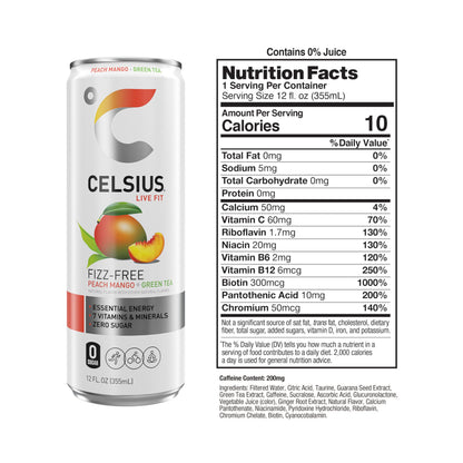 CELSIUS ARCTIC VIBE Sparkling Frozen Berry, Sugar Free Energy Drink, 12 Fl Oz (Pack of 12)