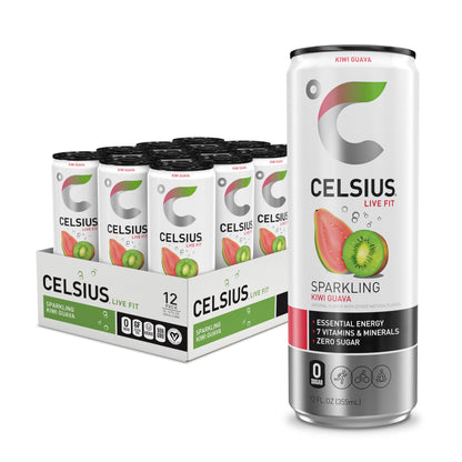 CELSIUS ARCTIC VIBE Sparkling Frozen Berry, Sugar Free Energy Drink, 12 Fl Oz (Pack of 12)