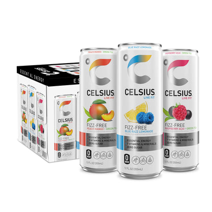 CELSIUS ARCTIC VIBE Sparkling Frozen Berry, Sugar Free Energy Drink, 12 Fl Oz (Pack of 12)