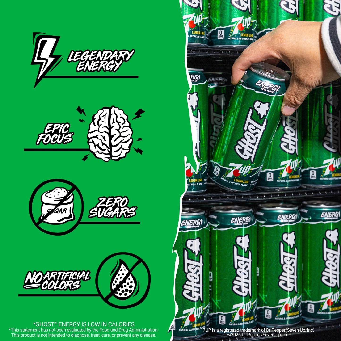 GHOST Energy Drink - 12-Pack, Swedish Fish, 16oz Cans - Energy & Focus & No Artificial Colors - 200mg of Natural Caffeine, L-Carnitine & Taurine - Gluten-Free & Vegan