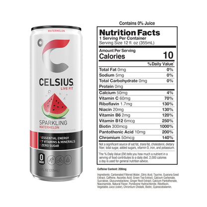 CELSIUS ARCTIC VIBE Sparkling Frozen Berry, Sugar Free Energy Drink, 12 Fl Oz (Pack of 12)