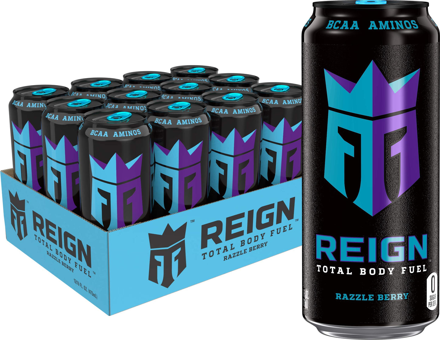 Reign Total Body Fuel, Orange Dreamsicle, Fitness & Performance Drink, 16 Fl Oz (Pack of 12)