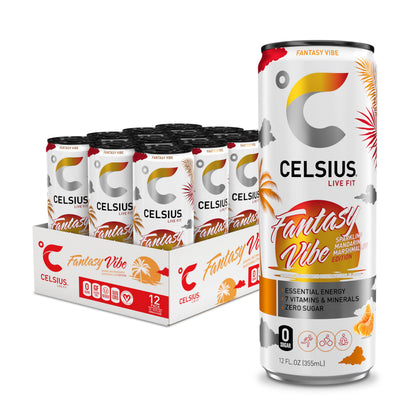 CELSIUS ARCTIC VIBE Sparkling Frozen Berry, Sugar Free Energy Drink, 12 Fl Oz (Pack of 12)