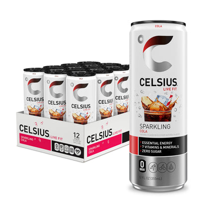CELSIUS ARCTIC VIBE Sparkling Frozen Berry, Sugar Free Energy Drink, 12 Fl Oz (Pack of 12)