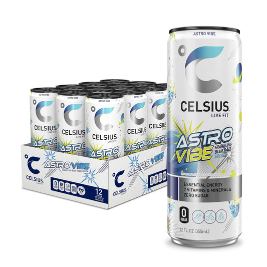 CELSIUS ARCTIC VIBE Sparkling Frozen Berry, Sugar Free Energy Drink, 12 Fl Oz (Pack of 12)