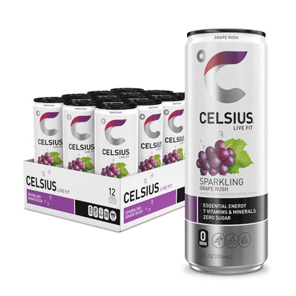 CELSIUS ARCTIC VIBE Sparkling Frozen Berry, Sugar Free Energy Drink, 12 Fl Oz (Pack of 12)