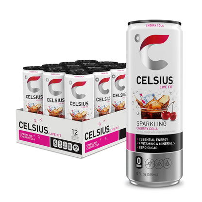 CELSIUS ARCTIC VIBE Sparkling Frozen Berry, Sugar Free Energy Drink, 12 Fl Oz (Pack of 12)