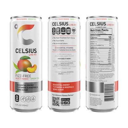 CELSIUS ARCTIC VIBE Sparkling Frozen Berry, Sugar Free Energy Drink, 12 Fl Oz (Pack of 12)