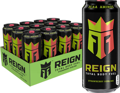 Reign Total Body Fuel, Orange Dreamsicle, Fitness & Performance Drink, 16 Fl Oz (Pack of 12)