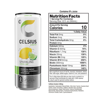 CELSIUS ARCTIC VIBE Sparkling Frozen Berry, Sugar Free Energy Drink, 12 Fl Oz (Pack of 12)