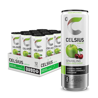 CELSIUS ARCTIC VIBE Sparkling Frozen Berry, Sugar Free Energy Drink, 12 Fl Oz (Pack of 12)