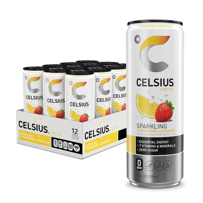 CELSIUS ARCTIC VIBE Sparkling Frozen Berry, Sugar Free Energy Drink, 12 Fl Oz (Pack of 12)